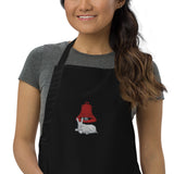 Red Bell Run Embroidered Apron